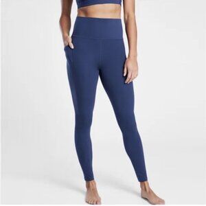 ATHLETA Salutation Stash Pocket II Leggings – Full Length Blue – Size M